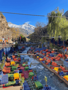 Atlas Mountains Team Lunch with a view